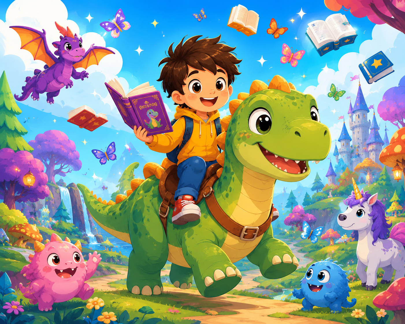Children story book vector illustration